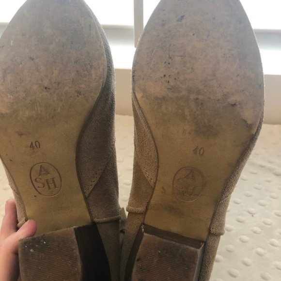 Ash Jalouse Taupe Suede Ankle Booties - Picture 7 of 7